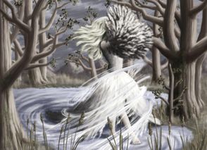 Digital painting inspired by the tale of the Swan Princess, 2015